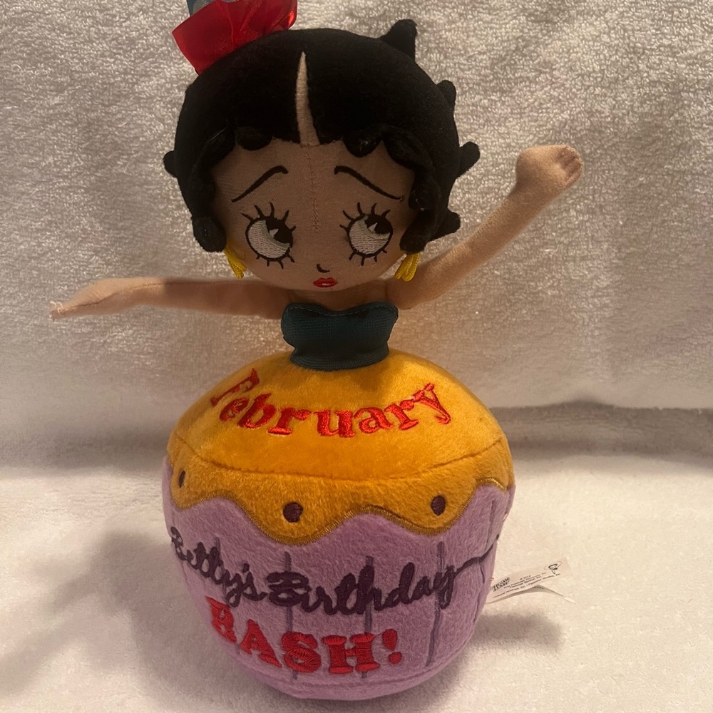 Betty Boop February Bettys Birthday Bash stuffed toy. 2013